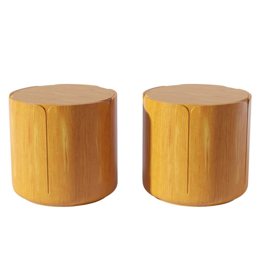 Orange Round MGO 19.29 in. H Outdoor Coffee Table Set for Patio, Garden, Backyard (Set of 2) price history on PriceWatchPro