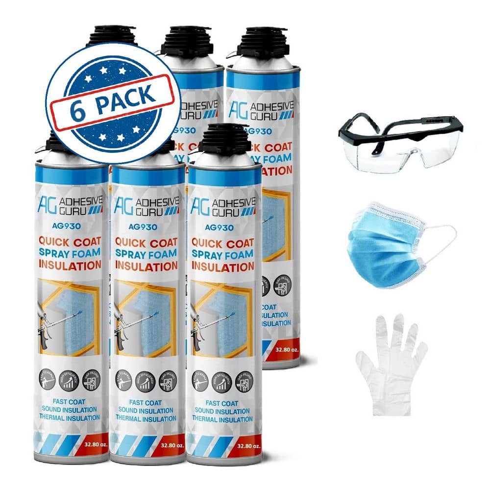 AG930 32.8 oz. Insulation Spray Foam Sealant, Thermal and Sound Insulation,