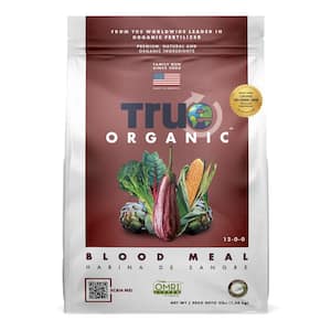3 lbs. Organic All Purpose Blood Meal Dry Fertilizer, OMRI Listed, 12-0-0