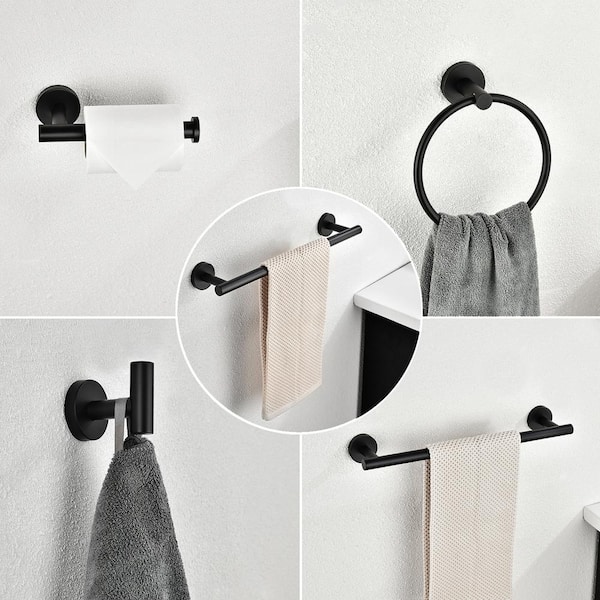G Decor Chrome Bathroom Accessories Towel Ring Holder, Toilet Roll Holder,  Towel Robe Hook -  Canada