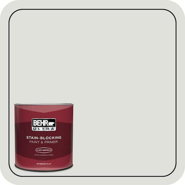 BEHR ULTRA 1 qt. #GR-W06 Winds Breath Extra Durable Flat Interior Paint & Primer