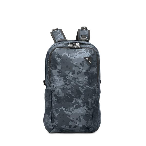 Pacsafe Vibe 19 in. Grey Camo Backpack with Laptop Compartment