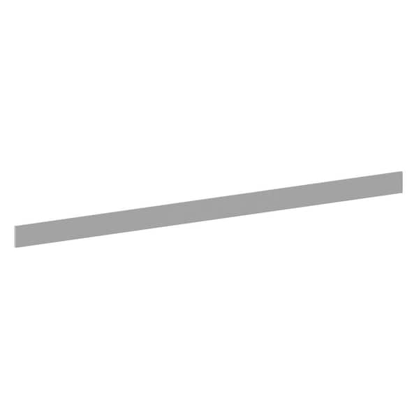 Keyport Shaker 90 in. W x 0.2 in. D x 4.5in. H in Charcoal Solid Wood Toe Kick