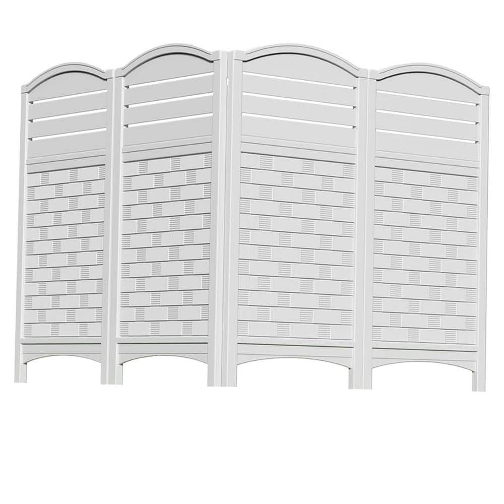 45 in. 4 Panels Plastic Fence Privacy Screen