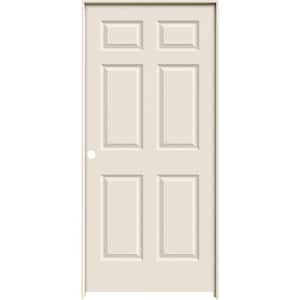 36 in. x 80 in. Colonist Primed Left-Hand Textured Molded Composite Single Prehung Interior Door