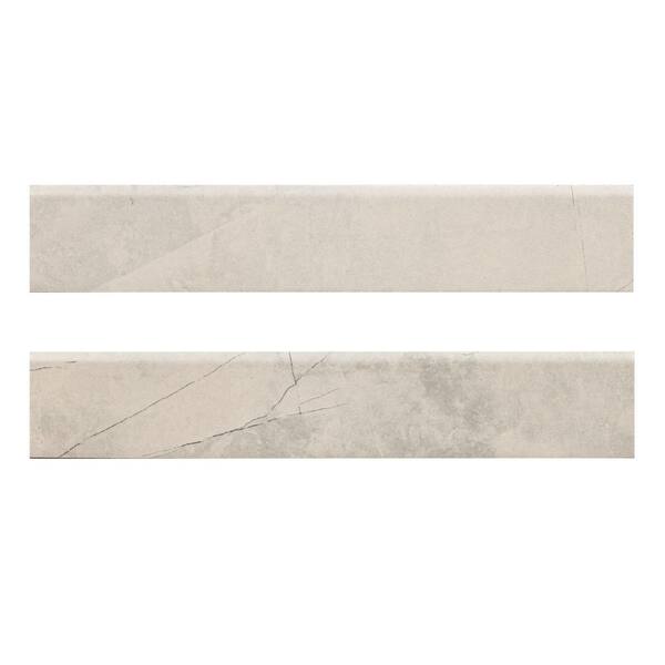 MSI Madison Luna Bullnose 3 in. x 18 in. Matte Porcelain Wall Tile (10-Piece/Case)