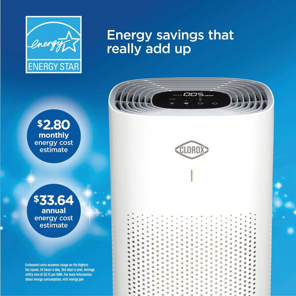 White Tower HEPA Air Purifier with Odor Absorbing Filter