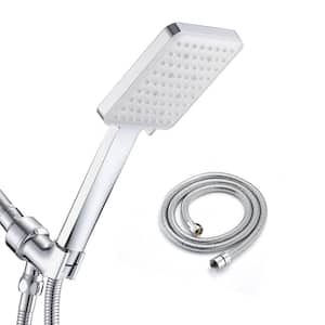6-Spray Patterns with 1.8 GPM 4.52 in. Wall Mount Handheld Shower Head in Chrome
