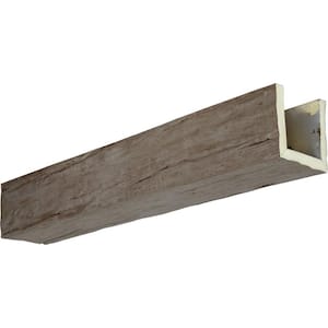 12 in. x 6 in. x 12 ft. 3-Sided (U-Beam) Riverwood Natural Honey Dew Faux Wood Ceiling Beam