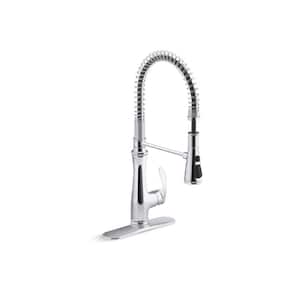 Bellera Single-Handle Semi-Professional Pull Down Sprayer Kitchen Faucet in Polished Chrome