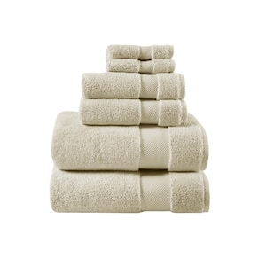 Splendor 6-Piece Natural 1000 GSM 100% Cotton Towel Set