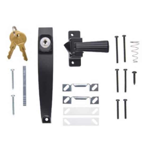 Wright Products Tie Down Keyed Push Button Door Latch for Screen and Storm  Doors, Black VK333X3BL - The Home Depot