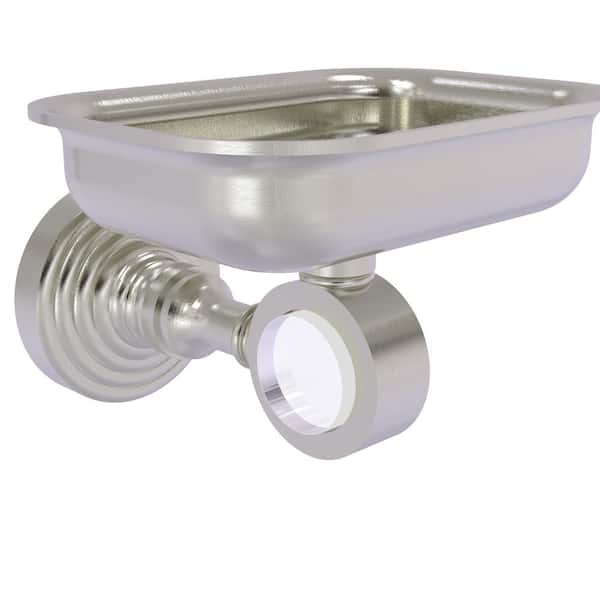 Allied Brass Pacific Grove Collection Wall Mounted Soap Dish Holder in Satin Nickel