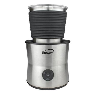 15 oz. Cordless Electric Milk Frother, Warmer and Hot Chocolate Maker in Stainless Steel