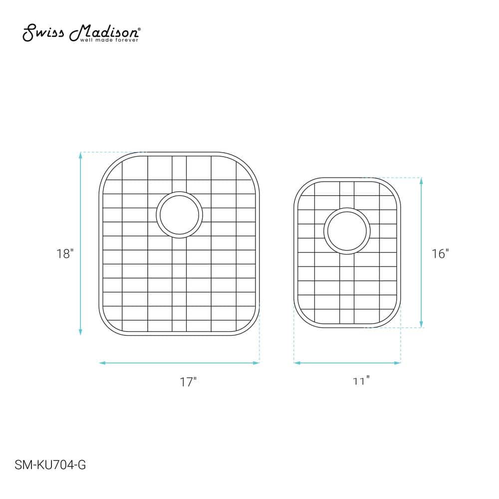 Stainless Steel Undermount Kitchen Sink Grid 32x21