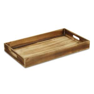 Amelia 20 in. W x 2 in. H x 11.5 in. D Rectangle Brown Fir Dinnerware and Serving Storage