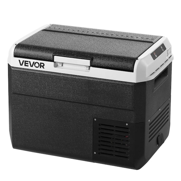 Car Refrigerator 12-Volt Car Refrigerator Fridge, 31.7QT/30L Single Zone Portable Freezer with Built-In Light Black