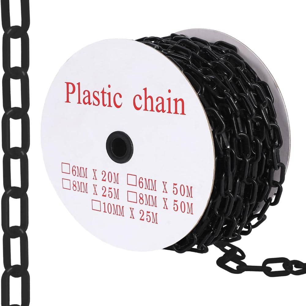 120 FT Plastic Chain Links, Safety Chain with 25 Hooks, Plastic Barrier Chains for Crowd Control, Parking Driveways price history on PriceWatchPro