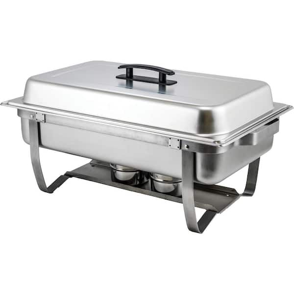 Winco 8 qt. Full-size Stainless Steel Folding Stand Chafer