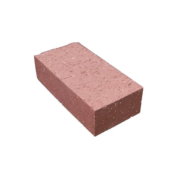 INTERSTATE BRICK 8 in. x 4 in. x 2.25 in. Flash Burn Clear Paver