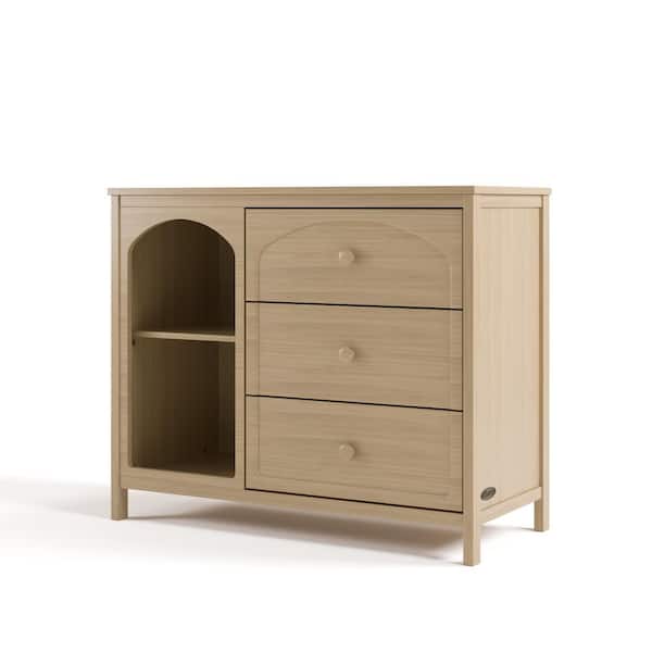 Olivia Driftwood 3 Drawer 40 in. Wide Combo Dresser