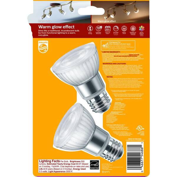 philips par20 led warm glow