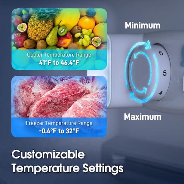 JEREMY CASS 4.8 cu. ft. Compact Mini Refrigerator with 2 cu. ft