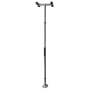 Sure Stand Security Pole, 7 ft. - 10 ft. Straight Floor to Ceiling Transfer Pole in Anodized Aluminum in Gray