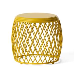 Bryony Matte Yellow Side Table