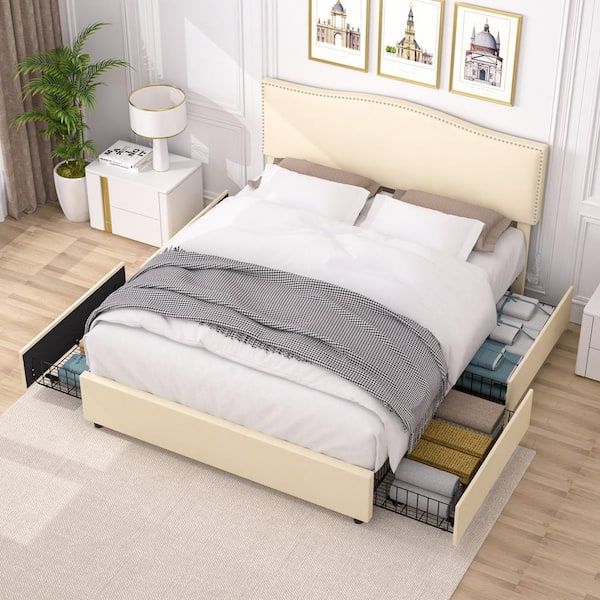 floowページ Amazon.com: Allewie Full Size Metal Platform Bed Frame with