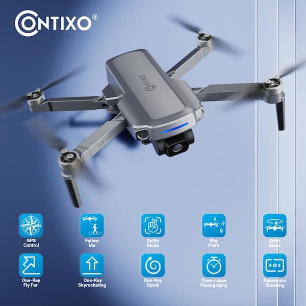 CONTIXO F21 Drone: 1080P Camera, Brushless Motor, Foldable, Obstacle  Avoidance, Follow Me, Altitude Hold, Headless Mode F21 - The Home Depot