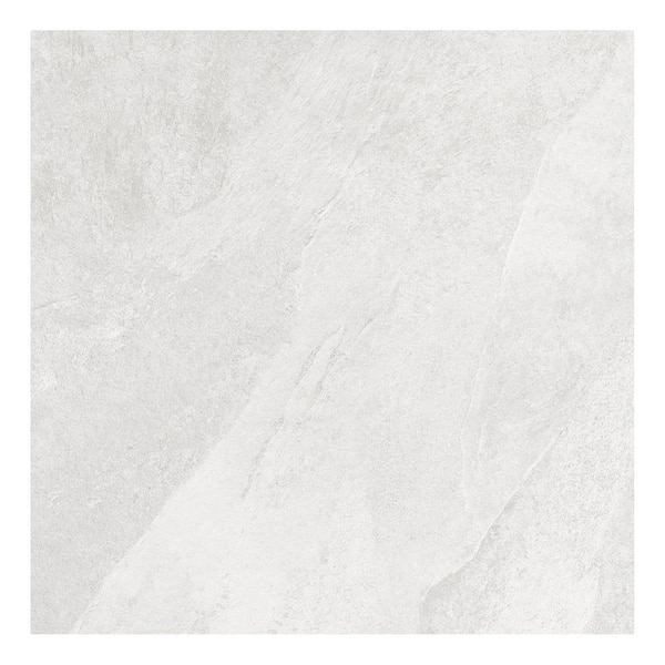 Hurricane Italian Porcelain 24"x 24"x 9mm Floor and Wall Tile Case - White (3 PCS, 12 Sq. Ft.)