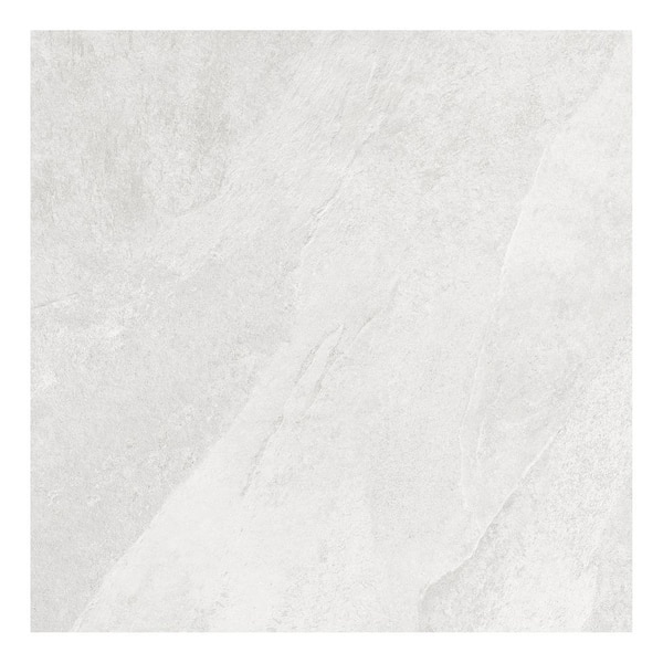 Hurricane Italian Porcelain 24 in. x 24 in. x 9mm Floor and Wall Tile Pallet-White (15 Pcs, 60 sq. ft. / Pallet)