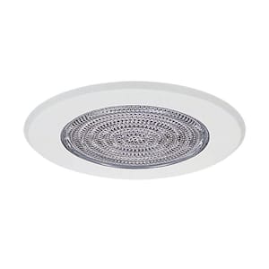 5 in. White Recessed Fresnel Shower Trim