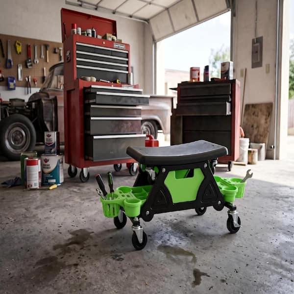 Damodpoy 300 LBS Rolling Mechanic Detailing Stool with Locking