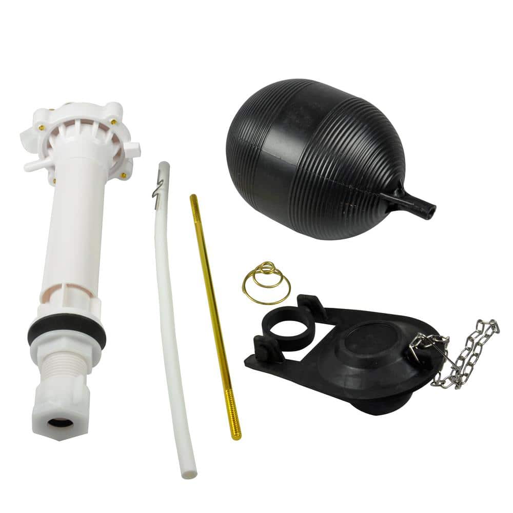 Universal Toilet Tank Repair Kit with Brass Rod and Float