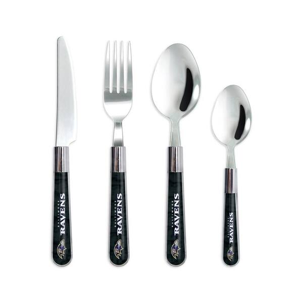 sportsvault NFL 16-Piece Baltimore Ravens Flatware Set (Service for 4)