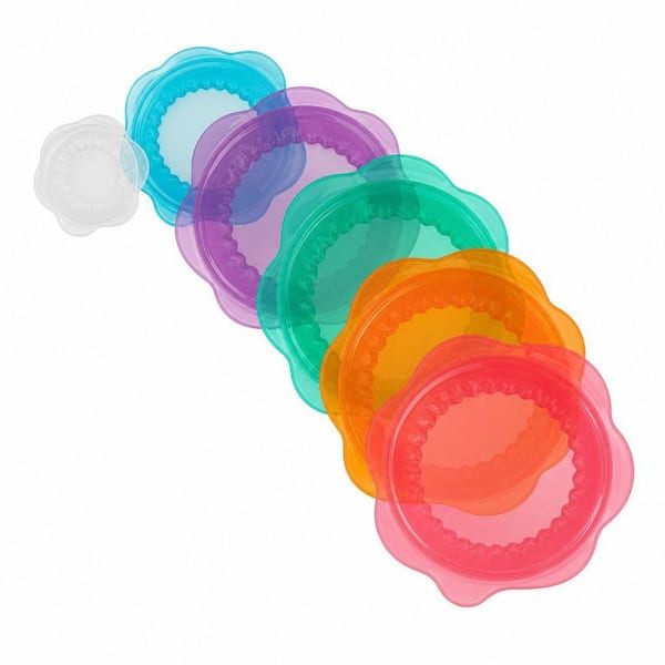 Stretch Lids 2.5 in. to 8 in. Silicone Elastic Airtight and Heat Resistant Bowl Covers with Non-Slip Base