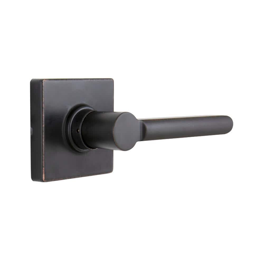 Tonebridge Aged Bronze Hall/Closet Door Lever with Square Rose