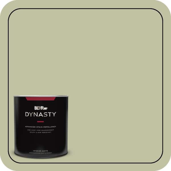 BEHR DYNASTY 1 qt. #S370-3 Sage Brush One-Coat Hide Matte Interior Stain-Blocking Paint & Primer