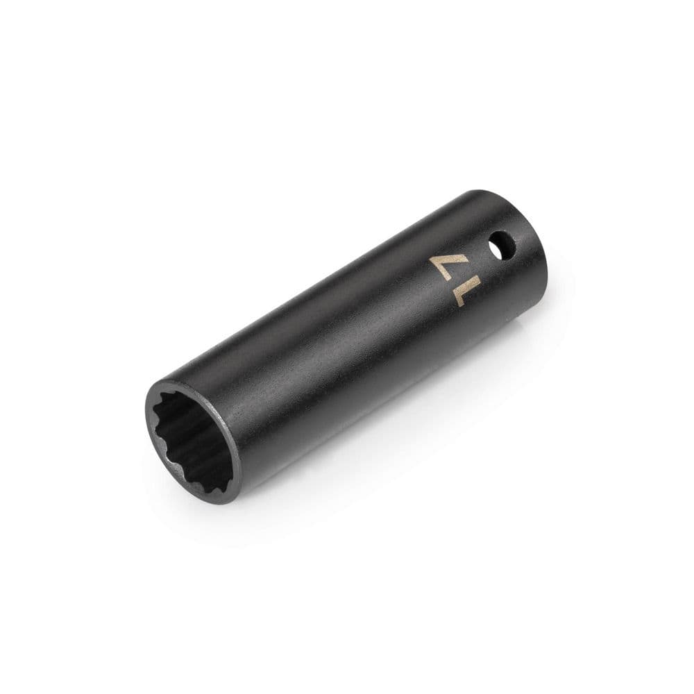 TEKTON 1/2 in. Drive x 17 mm Deep 12-Point Impact Socket