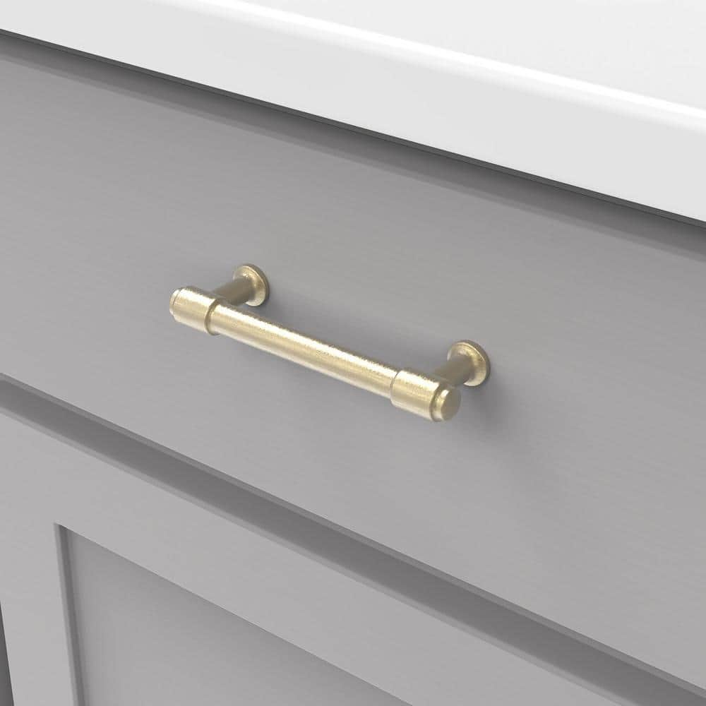 Champagne Bronze 3-3/4" Modern Cabinet Bar Pull
