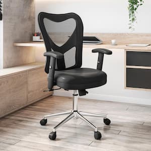 Black High Back Mesh Office Chair with Chrome Base