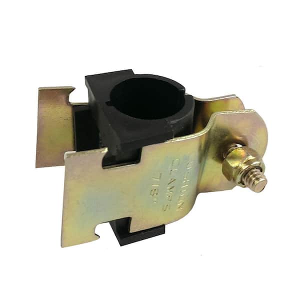 VPC 2 in. Yellow Zinc Coated Cushion Strut Clamp with Insulator