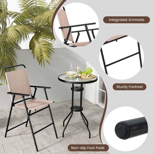 Amazon.com: Shintenchi 3 Piece Rocking Bistro Set, Outdoor