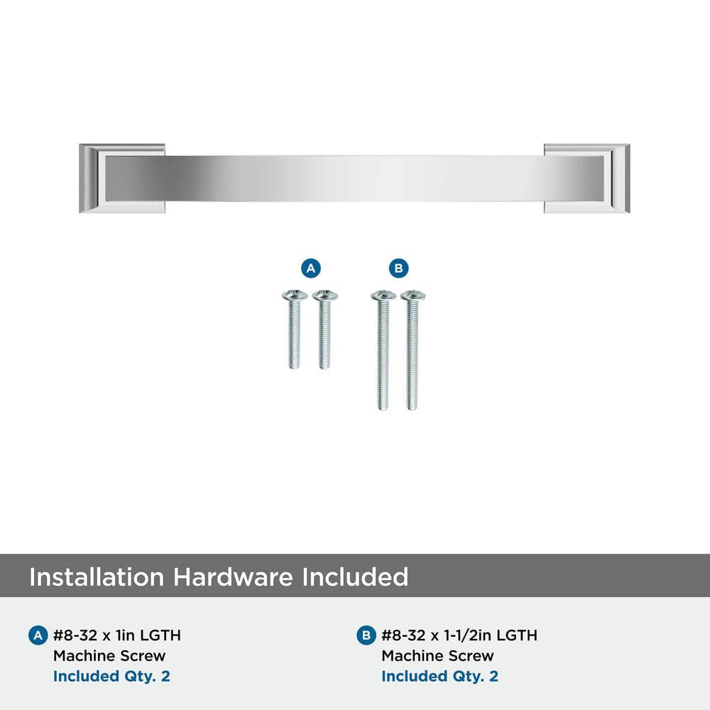 Polished Chrome 5-1/16 inch Cabinet Drawer Pull Handle