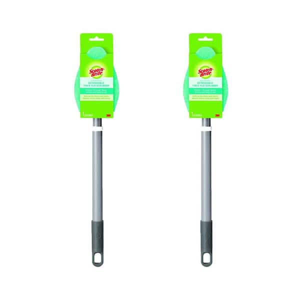Scotch-Brite Non-Scratch Tub and Shower Scrubber Scrub Brush (2-Pack)