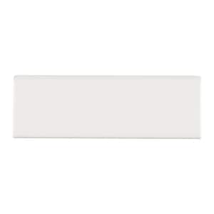 Semi-Gloss Arctic White 2 in. x 6 in. Ceramic Bullnose Wall Tile (0.083 sq. ft. / piece)