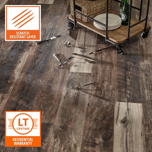 Home Decorators Collection 12 Mm T X 6 1 16 In W 50 2 3 L Enchanted Hills Water Resistant Laminate Flooring 17 07 Sq Ft Case Hdcwr31 - Home Decorators Collection Laminate Flooring Warranty