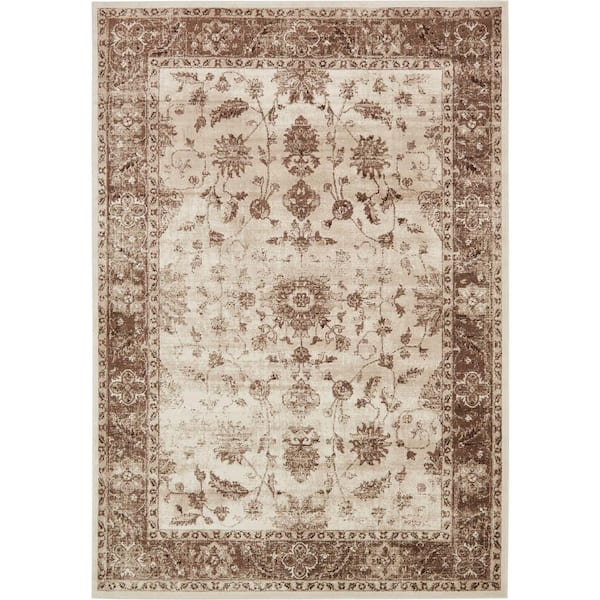 Unique Loom Rushmore Lincoln Ivory 8' 0 x 11' 6 Area Rug